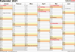 Wir bieten diese halbjahreskalender zum ausdrucken an: Kalender 2021 Zum Ausdrucken Als Pdf 19 Vorlagen Kostenlos