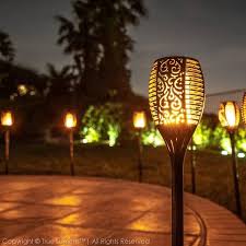 Flickering Solar Flame Light Dancingtiki Torch Led 50 Off Elleperi