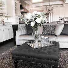Sharing Our Living Room Decor Open Floor Plan Built In Wet Bar Box Ceiling Grey White And Living Room Decor Gray Living Room Grey Living Room Inspiration