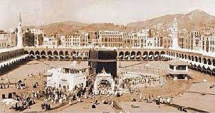 b1crywtc b1 kaaba and ultimately panorama at the year 1925 notes canopies gable front porchوتلاحظ مظلات الجملون امام الرواق العثماني ومنارتي العمرة والوداع mecca wallpaper egypt history paris skyline