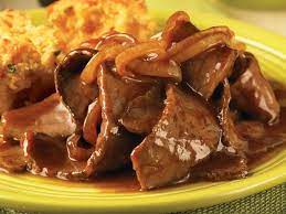 Bbq Beef Skillet With Cornbread Recipe Bottom Round Steak Recipes Round Steak Recipes Beef Bottom Round Steak