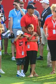 Where is tiger woods' daughter today? Tiger Woods Attends The Quicken Loans National Pga Golf Tournament With Children Sam Charlie