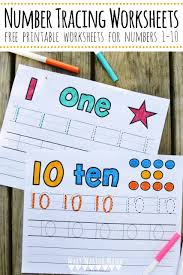 The small numbers, such as whole numbers smaller than ten, should be spelled out. Number Tracing Worksheets 1 10 Mary Martha Mama