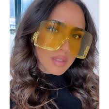 NEW Gucci GG1631S Yellow Mask Shield Sunglasses