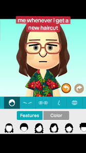 I made my mii purposely cutesy for this #mii #miitomo #nintendo  #tomodachilife #haircut #newhaircut #fy