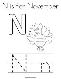 N Is For November Coloring Page Twisty Noodle Alphabet Preschool Preschool Learning Preschool Lessons