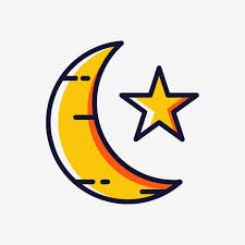 Moon And Star Islamic Icon Vector And Png Fotografi Jalanan Ilustrasi Seni