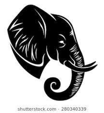 Elephant Head Vector Png Elephant Head Drawing Elephant Outline Elephant Clip Art