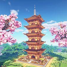 Building one with five layers looks good, . Minecraft Builds On Instagram Japanese Temple Rate 1 10 By Sheepggmc Follow In 2020 Amazing Minecraft Minecraft Medieval Cute Minecraft Houses