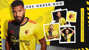The right half of the shirt is in black and the left one is in yellow color. Adidas Watford Fc Home Kit 2019 20 The Kitman