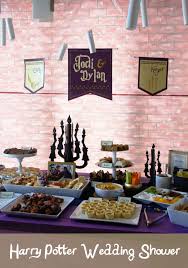 Harry Potter Bridal Shower Party Ideas Examples Theme Decor Decorations Desserts Harry Potter Bridal Shower Harry Potter Couples Couple Wedding Shower