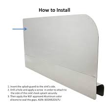 See more ideas about sink, kitchen sink, undermount kitchen sinks. 22 L X 11 H Left Equipmentblvd Stainless Steel Insert Type Splash Guard For Compartment Sinks Kitchen Bar Sinks Saidli Kitchen Sinks