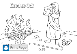 Utilice moses and the burning bush esp coloring page como una actividad divertida para el próximo sermón de sus hijos. Free Moses And The Burning Bush Coloring Pages Connectus