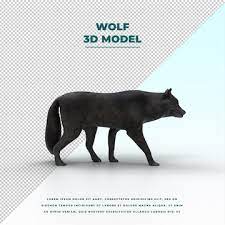 Premium PSD | Black wolf isolated