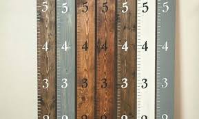 wooden ruler growth chart