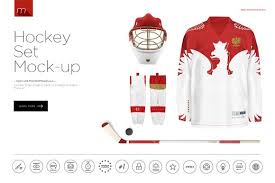 Hockey Set Mock Up Mockup Templates Mockup Mocking