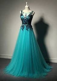 New Fashion Blue Tulle Formal Gown Lace Black Evening Gowns Tulle Formal Gown For Teens Pm692 Black Lace Prom Dress Gowns Prom Dresses Lace