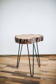 Live Edge Coffee Table Rustic Coffee Table Round Coffee Table Modern Hairpin Legs Table Mid Century Coffee Table End Side Table In 2020 Live Edge Coffee Table Rustic Coffee Tables Round