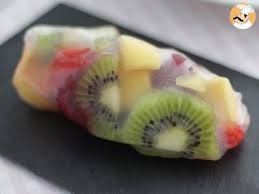 Rouleaux De Printemps Aux Fruits Recette Ptitchef Recette Rouleau De Printemps Recette Sans Cuisson Recette