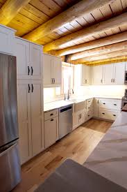 Wayfair.com has been visited by 1m+ users in the past month Log Cabin Rustic White Kitchen Cabinets With Granite And Wood Countertops Rustic Kitchen Cleveland By Cabinet S Top Houzz Ie