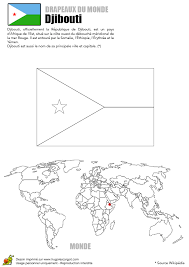 coloriage monde drapeau djibouti masha et l&#x00027;ours gratuit