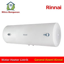 Harga water heater / pemanas air kamar mandi gas lengkap niko hitam led. Jual Water Heater Listrik Rinnai 100 Liter Horizontal Res Ed4100h W Jakarta Barat Mitra Bangunan Tokopedia