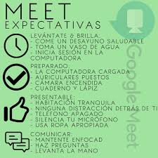 Dies ist eine großartige funktion, wenn sie ablenkungen minimieren und etwas privatsphäre bewahren möchten. Kopie Von Google Meet Spanish Expectations Postermywall