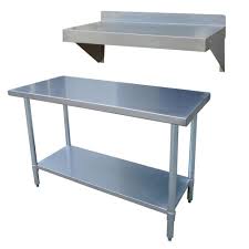 These tables hold out well against weathering and wearing issues. Sportsman Stainless Steel Kitchen Utility Table With Work Shelf Sswset The Home Depot