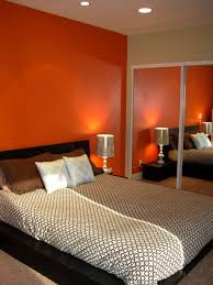 orange accent wall modern bedroom bedroom orange studio interior design