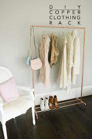 Chic racks you can put together yourself. Diy Copper Clothing Rack Darling Darleen A Lifestyle Design Blog