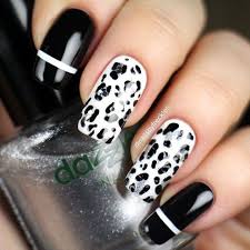 Black And White Cheetah Print Nails Nail Art Tutorials Nail Video Nailsbyfreckles Websta Animal Print Manicure Nail Art Videos Animal Print Nails