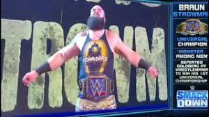 Strowman overpowered wyatt early, but bray turned the tables when he sent him crashing into the announce desk to take control. Braun Strowman First Entrance As Universal Champion Youtube
