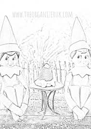 We thought we'd join in with some elf on the shelf inspired coloring sheets. 25 Last Minute Simple Elf On The Shelf Ideas The Organizer Uk