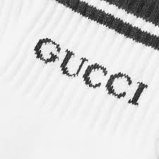 Gucci Logo Sports Sock White Black End If anything in life is certain, it's the seasonal box logo drop. gucci logo sports sock