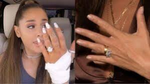 Hailey Bieber Ring Ariana Grande Wedding Selena Gomez Engagement Ring 2025