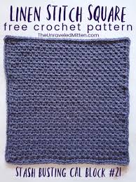 This is one of the most basic crochet stitches. Linen Crochet Stitch 2019 Stash Busting Cal Block 21 The Unraveled Mitten