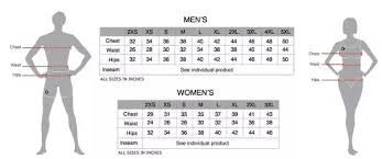 Is There A Size Chart For Mens Clothing To Womens Clothing
