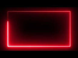 Motion Made Free Red Color Neon Lights Rectangle Frame Animated Loop Background Youtube Frame By Frame Animation Custom Neon Lights Neon