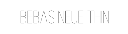 It has grown in recognition and come to be something just like the helvetica of. Bebas Neue Thin Font Ffonts Net