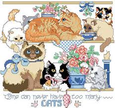 Explore this and that from japan's photos on flickr. Kooler Design Studio One Can Never Have Too Many Cats Cross Stitch Pattern 123stitch