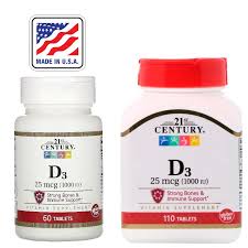4.6 out of 5 total 98 reviews 98. 21st Century D3 25 Mcg 1 000 Iu Or 10mcg 400 Iu 60 100 Or 110 Tablets Sale Shopee Philippines