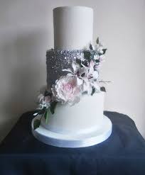 3 Tier Wedding Cakes Classic Cakes Com Sugar Flowers Naked Cakes