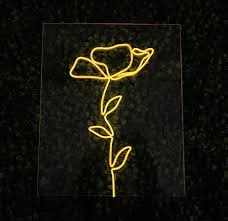 Flower Light Up Neon Sign El Wire Wall Hanging Neon Wall Etsy Neon Signs El Wire Sign El Wire