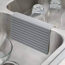 Check spelling or type a new query. Amazon Com Idesign 64183 Lineo Silicone Sink Saddle Glassware Protector For Kitchen Bathroom Pots Pans Dishes 8 25 X 1 75 X 4 5 Gray