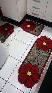 Tapetes Frufru Flor Vermelha Antiderrapante No Elo7 Jo Arte Frufru 106d457 Em 2020 Tapete De Tnt Costuras Conjuntos De Tapete Para Banheiro