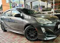 Custom Wheels (Pvt) Ltd | Toyota Aqua fitted with 17 ...
