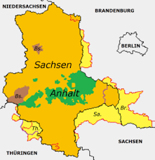 The landlocked state is surrounded by the federal states of lower saxony, brandenburg, saxony and thuringia. Saxony Anhalt Sachsen Anhalt Maps Familysearch