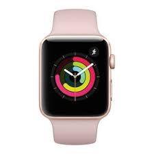 Black Apple Watch With Pink Sand Band Apple Watch Series 3 Gps 38mm Gold Aluminum Case With Pink Sand Sport Band Smart Watch Apple Apple Watch Series Apple Watch