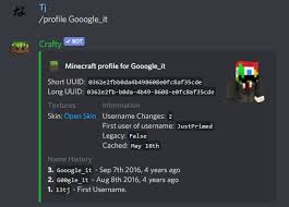 Minecraft is a copyright of mojang ab. Crafty Discord Bots