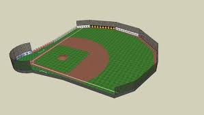 Litle League Baseball Field With Netting 3d Warehouse Baseball Field Baseball League